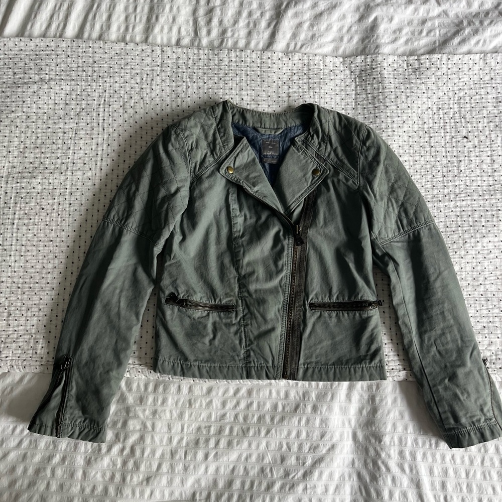 GAP Women's Quilted Moto Jacket
